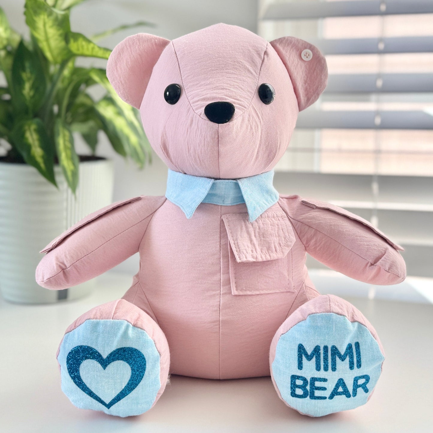 Custom Bear Made from Your Loved One’s Clothes