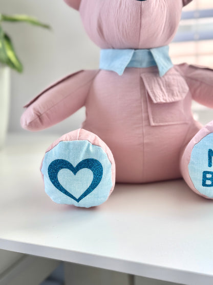 Custom Bear Made from Your Loved One’s Clothes