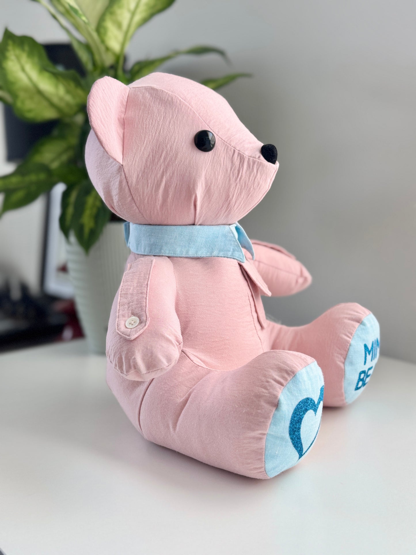 Custom Bear Made from Your Loved One’s Clothes