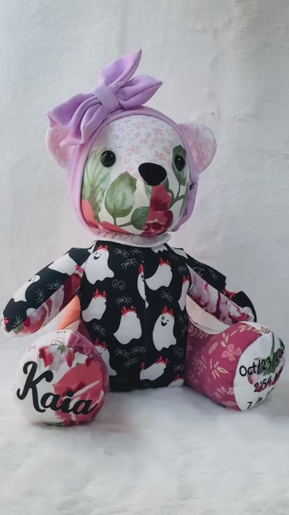 Baby Customized Memory Teddy Bear